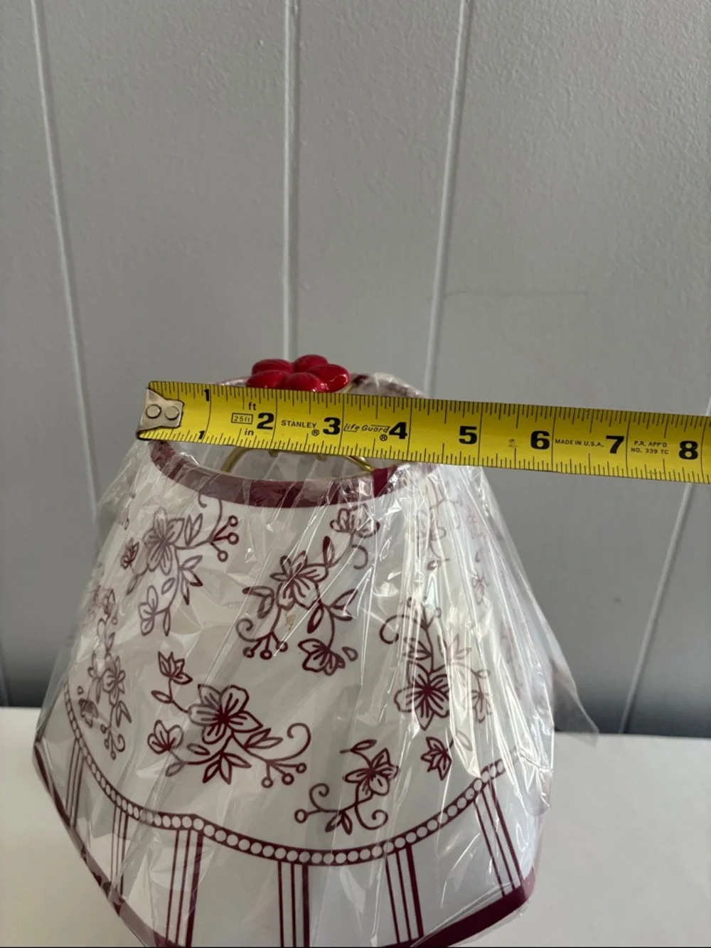 Temp-Tations Cranberry Teapot Lamp with matching shade.Very Rare! - Picture 4 of 9